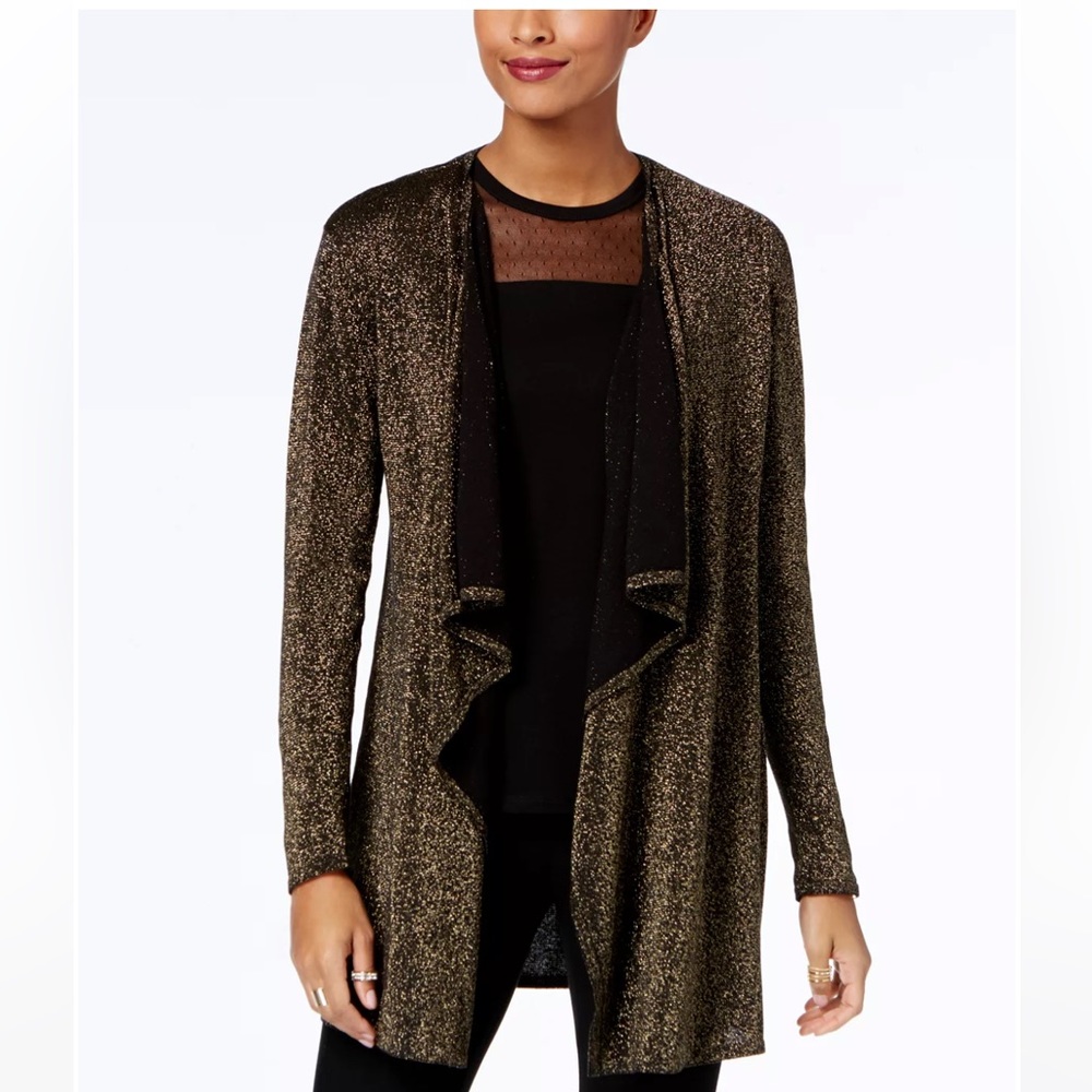 Michael Kors Gold Glitter & Black Sweater!